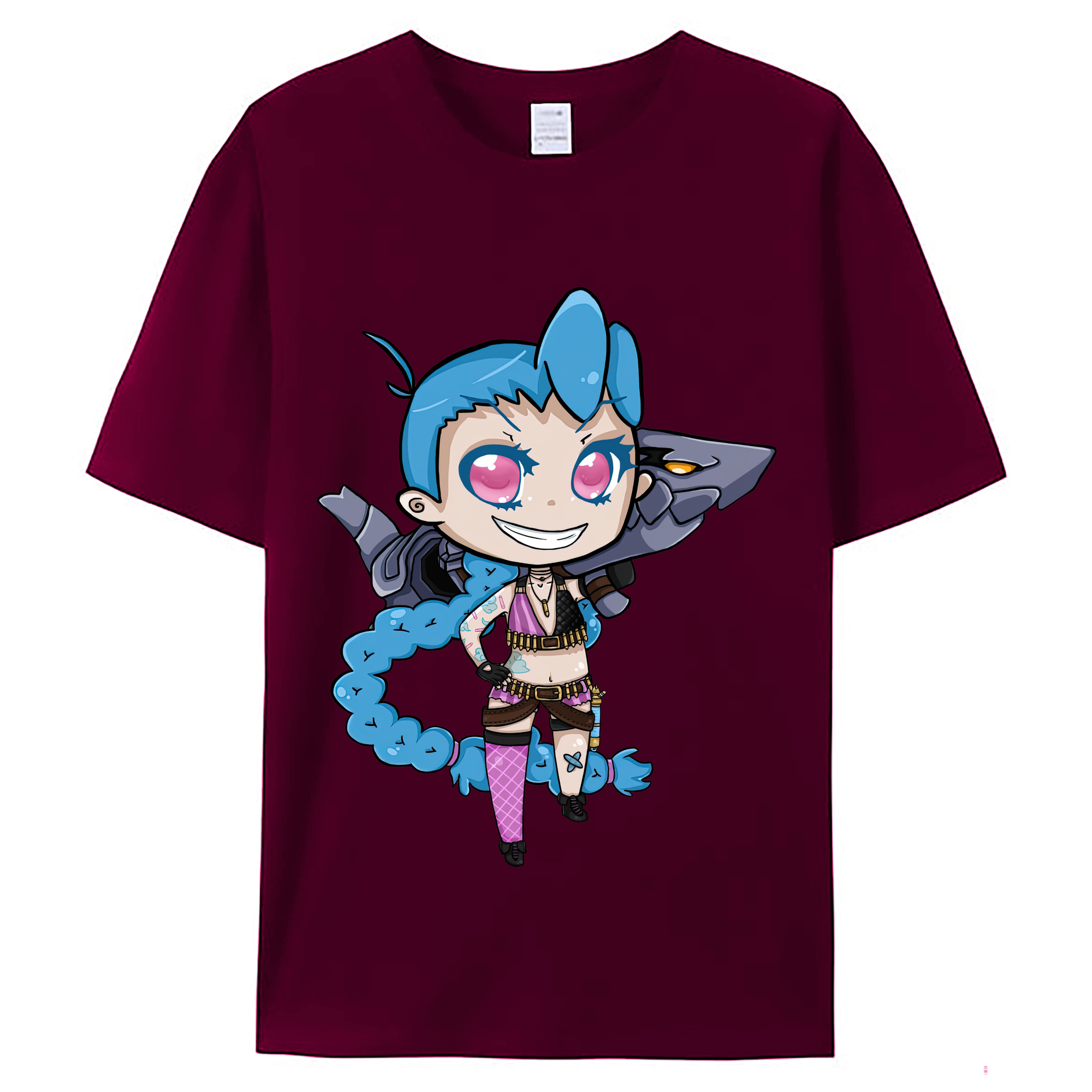 （画像用） リーグ・オブ・レジェンド League of Legends LOL レディースカジュアルプリントTシャツ（綿100％）